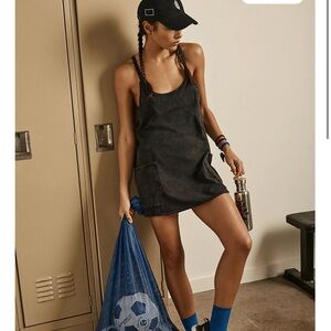 FP Movement by Free People Hot Shot Mini Dress Black